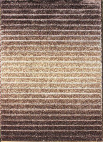 Berfin Dywany, Kusový koberec Seher 3D 2607 Brown Beige, 140x190, hnedá, obývacia izba