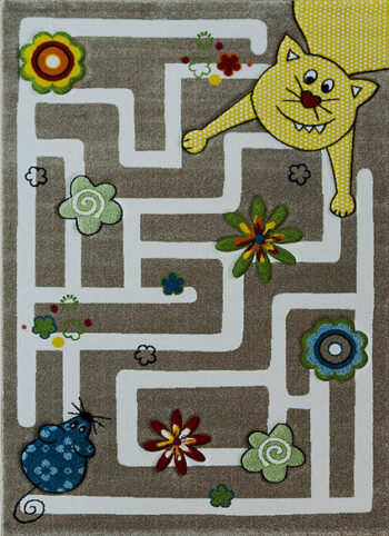 Berfin Dywany, Kusový koberec Smart Kids 22303 Beige, 120x180, béžová, detská izba