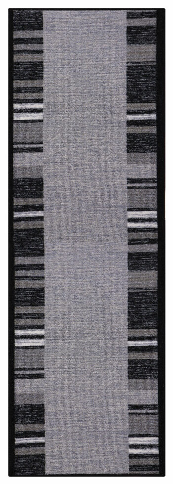 Berfin Dywany, Protišmykový behúň na mieru Zel 1016 Silver (Grey), šíre 100 cm, šedá, chodba / predsieň