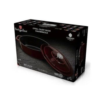 Berlinger Haus Liatinový hrniec s pokrievkou Burgundy Line, 30 cm