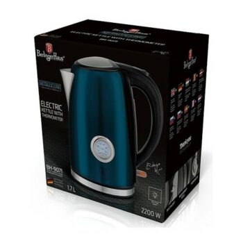 Berlinger Haus Rýchlovarná kanvica s termostatom Aquamarine Metallic Line, 1,7 l