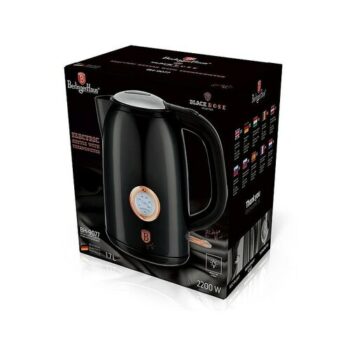 Berlinger Haus Rýchlovarná kanvica s termostatom Black Rose Collection, 1,7 l