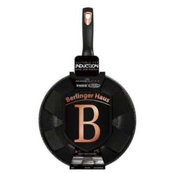 Berlinger Haus Wok Panvica s mramorovým povrchom Black Rose Collection, 30 cm