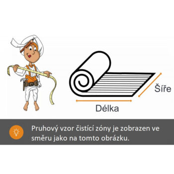 Betap, Čistiaca zóna Matador 2011 7 čierna, na mieru, šíře 1m,2m, šedá, guma (gél - protišmykový), chodba / predsieň