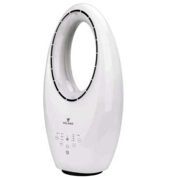 Bezlopatkový ventilátor s LED podsvietením a diaľkovým ovládaním