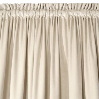 Béžové jednofarebné zamatové závesy do spálne Šírka: 135 cm | Dĺžka: 300 cm