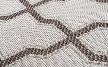 Béžový koberec na terasu s krásnym vzorom Šírka: 140 cm | Dĺžka: 200 cm