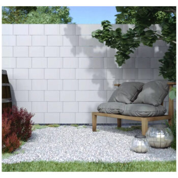 Biela krycia páska na plot s rozmermi 19 cm x 35 m  1ks