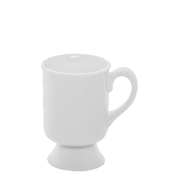 Vychutnajte si čaj alebo kávu z elegantnej snehobielej šálky s objemom 190 ml, ktorá zaujme už na prvý pohľad svojim neobvyklým tvarom.