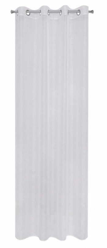 Biela záclona na kruhy 140 x 250 cm