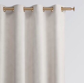 Biele elegantné interierové závesy 140 x 280 cm