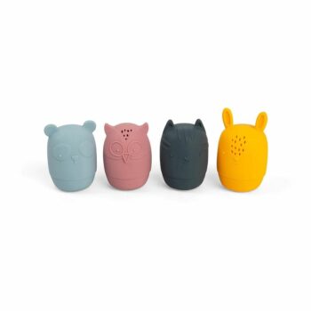 Bigjigs Toys Silikónové stláčacie zvieratká do kúpeľa