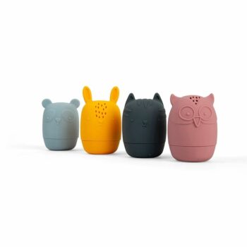 Bigjigs Toys Silikónové stláčacie zvieratká do kúpeľa