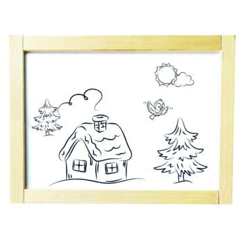 Bino Magnetická obojstranná tabuľa, 80 x 40 x 42 cm