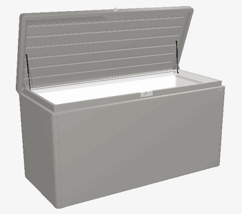 Biohort Dizajnový viacúčelový box BIOHORT LoungeBox (sivý kremeň metalíza) 200 cm (2 krabice)