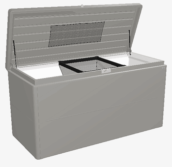 Biohort Dizajnový viacúčelový box BIOHORT LoungeBox (sivý kremeň metalíza) 200 cm (2 krabice)