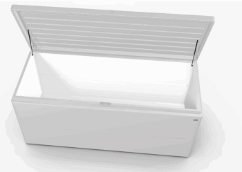 Biohort Dizajnový viacúčelový box BIOHORT LoungeBox (strieborná metalíza) 160 cm (1 krabica)