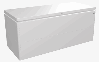Biohort Dizajnový viacúčelový box BIOHORT LoungeBox (strieborná metalíza) 200 cm (2 krabice)