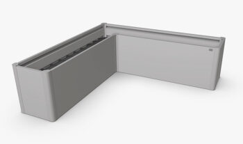 Biohort Hrantík Belvedere MIDI L 61 cm (strieborná metalíza) 102 x 102 cm (7 krabíc)