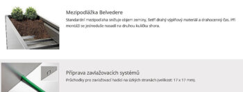 Biohort Hrantík Belvedere MINI L 45 cm (tmavo šedá metalíza) 152 x 152 cm (7 krabíc)