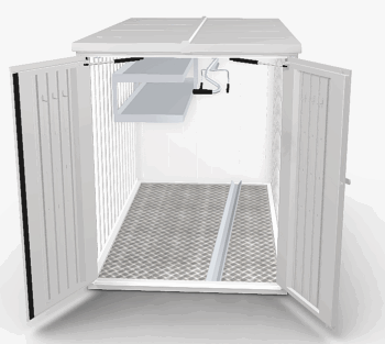 Biohort Multifunkčný úložný priestranný box BIOHORT Minigaráž (tmavo šedá metalíza)