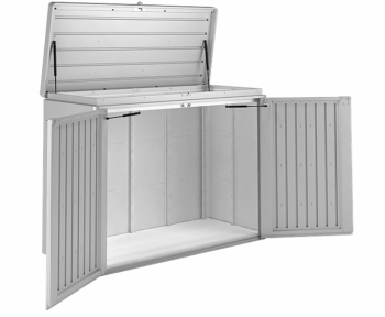 Biohort Multiúčelový úložný box HighBoard 160 x 70 x 118 (strieborná metalíza) 160 cm (3 krabice)