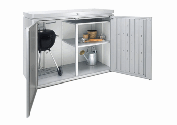 Biohort Multiúčelový úložný box HighBoard 160 x 70 x 118 (strieborná metalíza) 160 cm (3 krabice)