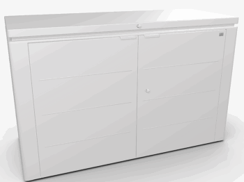 Biohort Multiúčelový úložný box HighBoard 160 x 70 x 118 (strieborná metalíza) 160 cm (3 krabice)