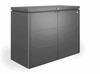 Biohort Multiúčelový úložný box HighBoard 160 x 70 x 118 (tmavo sivá metalíza) 160 cm (3 krabice)