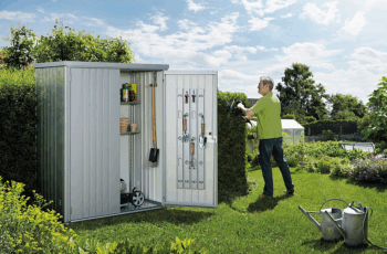 Biohort Skriňa na náradie BIOHORT veľ. 150 155 x 83 (strieborná metalíza) 150 cm (2 krabice)