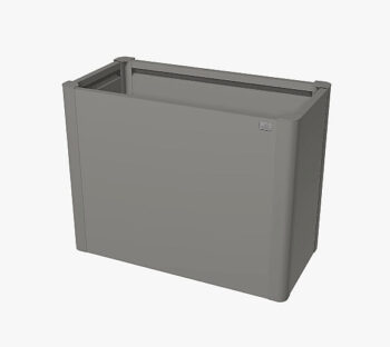Biohort Truhlík Belvedere MAXI 77 cm (sivá kremeň metalíza) 152 cm (3 krabice)
