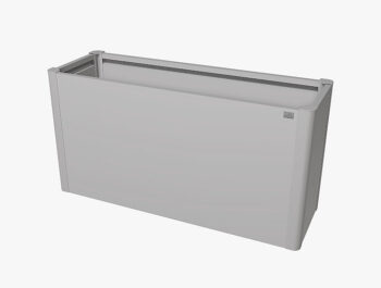 Biohort Truhlík Belvedere MAXI 77 cm (strieborná metalíza) 102 cm (3 krabice)