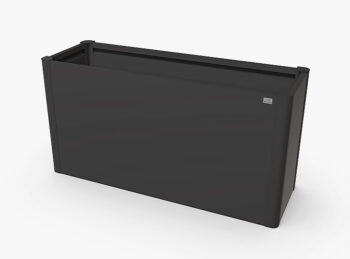 Biohort Truhlík Belvedere MAXI 77 cm (tmavo šedá metalíza) 102 cm (3 krabice)