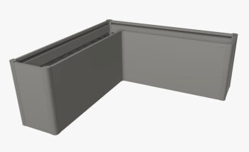 Biohort Truhlík Belvedere MAXI L 77 cm (sivá kremeň metalíza) 102 x 102 cm (7 krabíc)