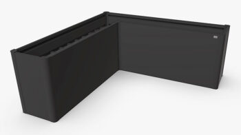 Biohort Truhlík Belvedere MAXI L 77 cm (tmavo šedá metalíza) 102 x 102 cm (7 krabíc)