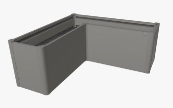 Biohort Truhlík Belvedere MIDI L 61 cm (sivá kremeň metalíza) 201 x 201 cm (7 krabíc)