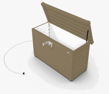 Biohort Úložný zamykací box (bronzová metalíza) 100 cm