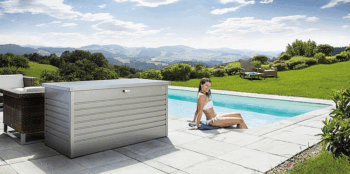 Biohort Venkovný úložný box FreizeitBox 134 x 62 x 71 (sivý kremeň metalíza)
