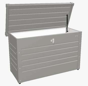 Biohort Venkovný úložný box FreizeitBox 134 x 62 x 71 (sivý kremeň metalíza)