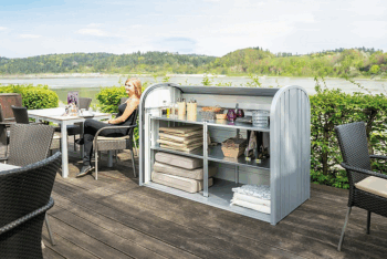Biohort Viacúčelový roletový box BIOHORT StoreMax veľ. 120 117 x 73 x 109 (tmavosivá metalíza)