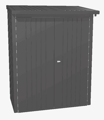 Biohort Viacúčelový sklad krbového dreva BIOHORT drevník WoodStock 157 x 102 (tmavo šedá metalíza)