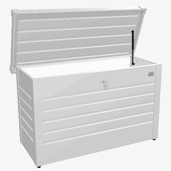 Biohort Vonkajší úložný box FreizeitBox 101 x 46 x 61 (strieborná metalíza)