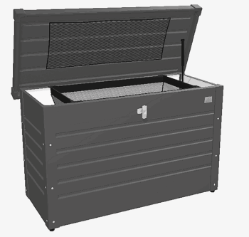 Biohort Vonkajší úložný box FreizeitBox 101 x 46 x 61 (tmavo šedá metalíza)