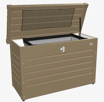 Biohort Vonkajší úložný box FreizeitBox 159 x 79 x 83 (bronzová metalíza)