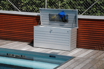 Biohort Vonkajší úložný box FreizeitBox 181 x 79 x 71 (strieborná metalíza)