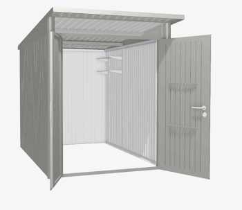 Biohort Záhradný domček BIOHORT Avantgarde A3 duo 180 × 260 cm (sivý kremeň metalíza)