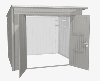 Biohort Záhradný domček BIOHORT Avantgarde A6 duo 260 × 220 cm (sivý kremeň metalíza)