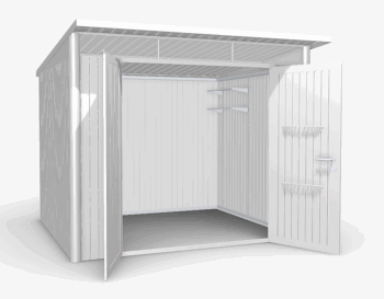 Biohort Záhradný domček BIOHORT Avantgarde A6 duo 260 × 220 cm (strieborná metalíza)