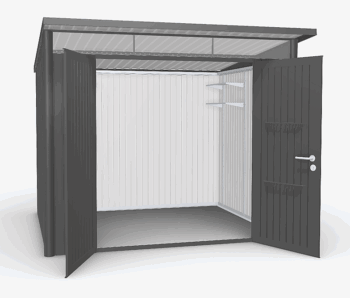 Biohort Záhradný domček BIOHORT Avantgarde A6 duo 260 × 220 cm (tmavo šedá metalíza)