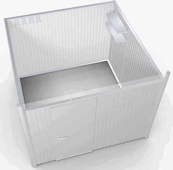Biohort Záhradný domček BIOHORT Avantgarde A7 duo 260 × 260 cm (strieborná metalíza)